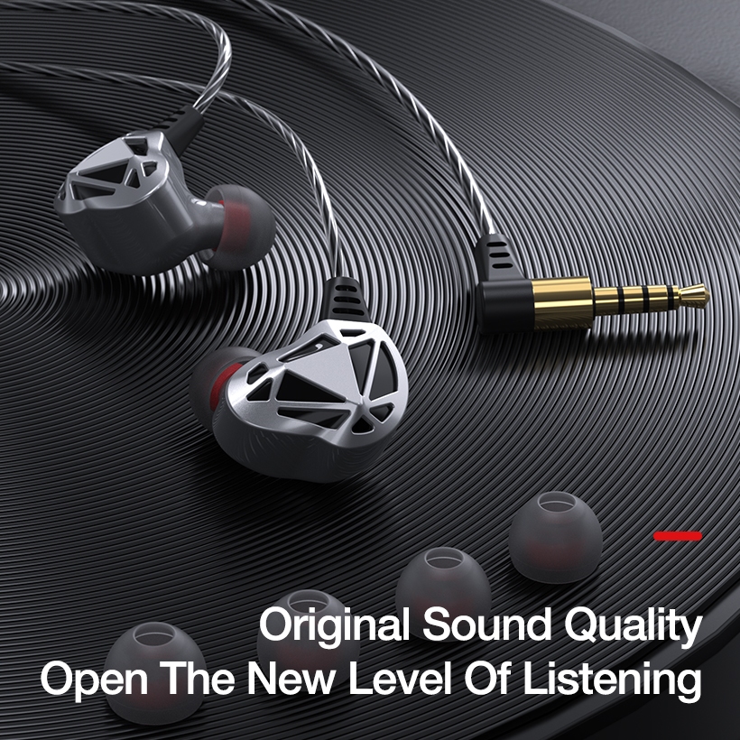 Tai Nghe Nhét Tai F5 Âm Thanh HIFI 6D Bass Mạnh Game Có Mic Phong Cách Thể Thao