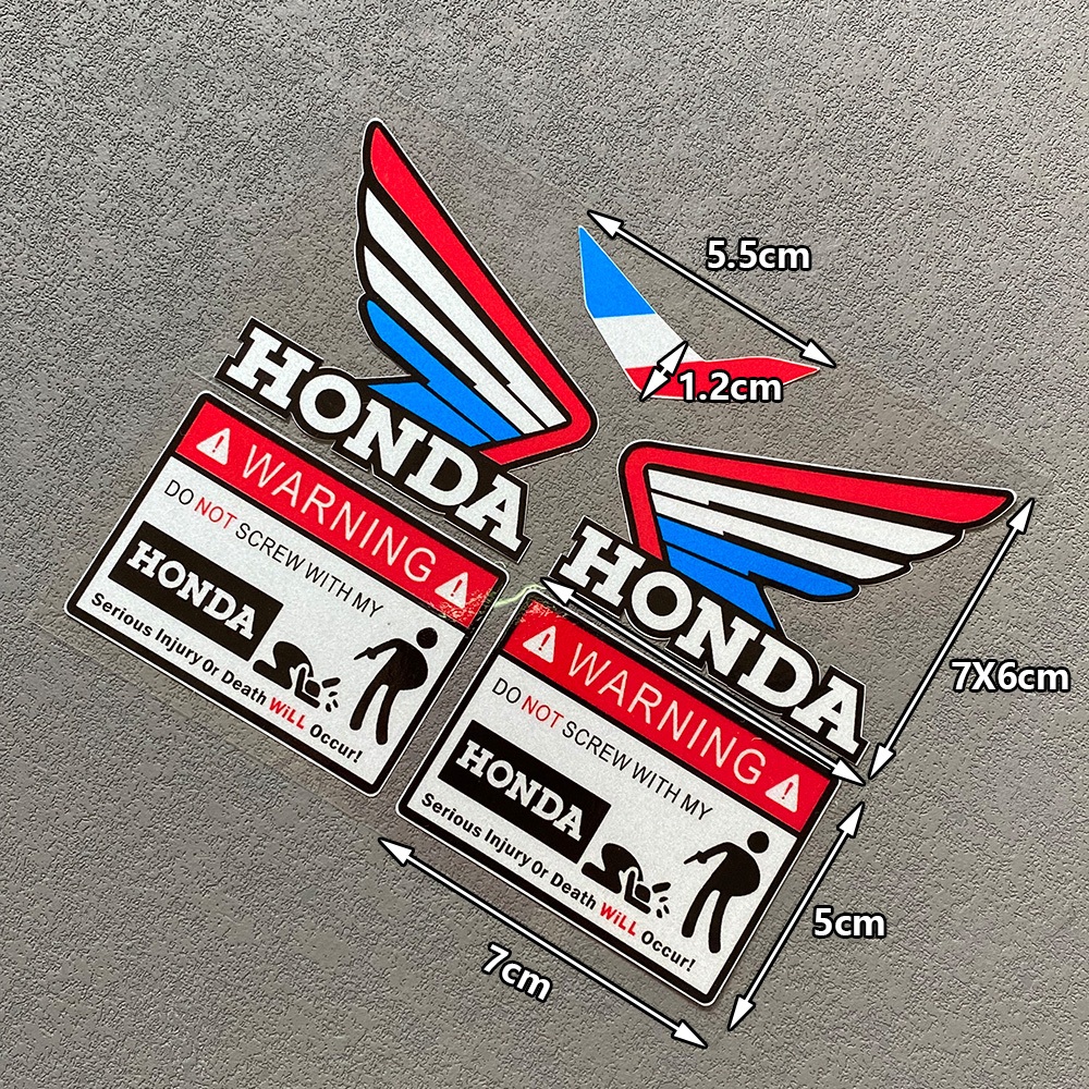 Mới Miếng Dán Phản Quang Chống Thấm Nước Hình Đôi Cánh Độc Đáo Dành Cho Xe Mô Tô honda