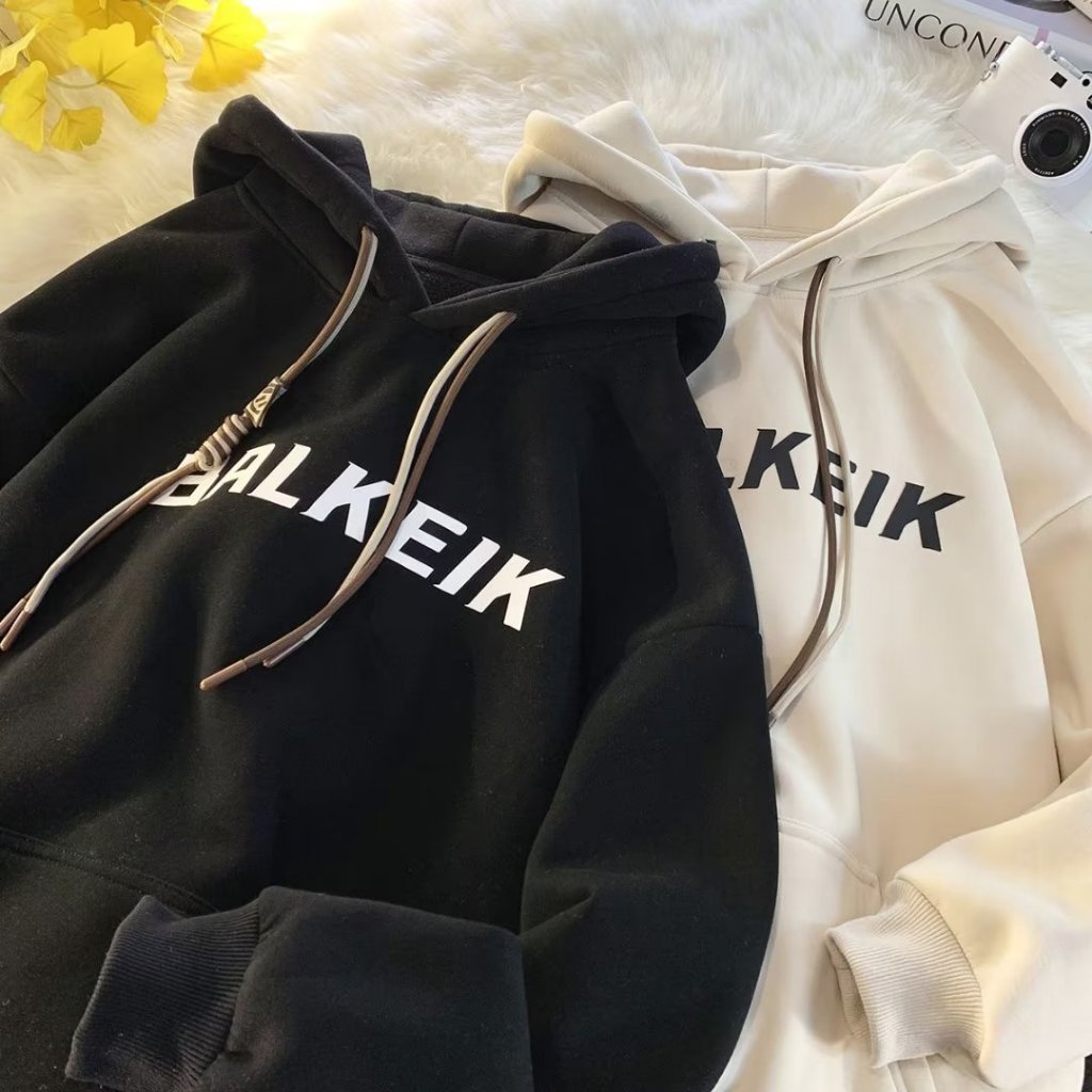 Áo Hoodie In Chữ Phong Cách retro Mỹ Size m-3xl