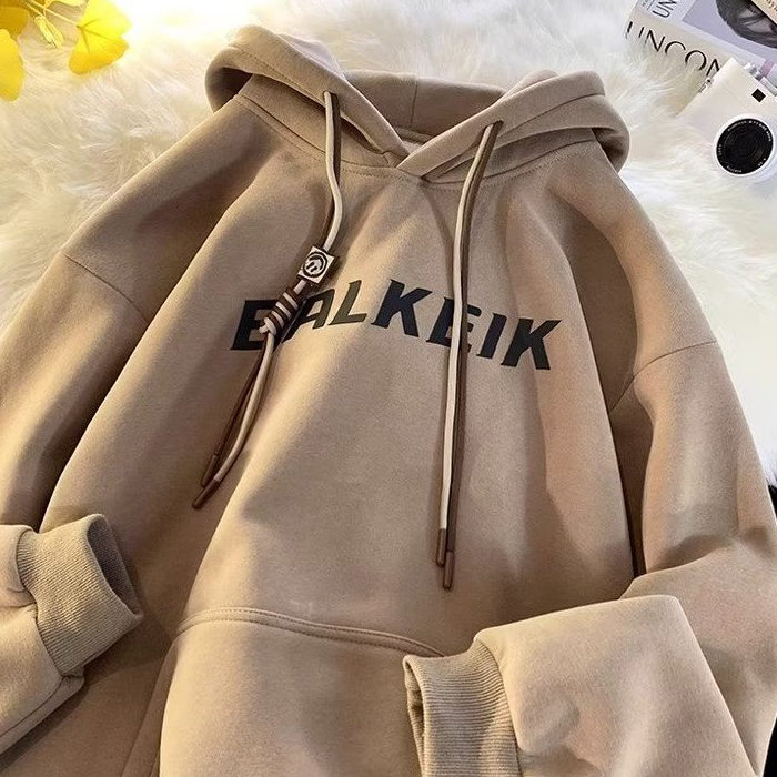 Áo Hoodie In Chữ Phong Cách retro Mỹ Size m-3xl