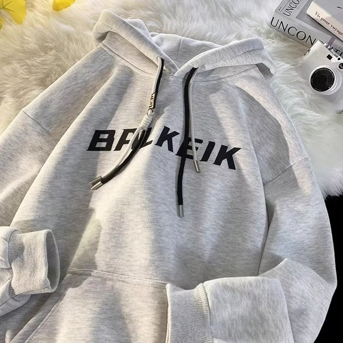 Áo Hoodie In Chữ Phong Cách retro Mỹ Size m-3xl