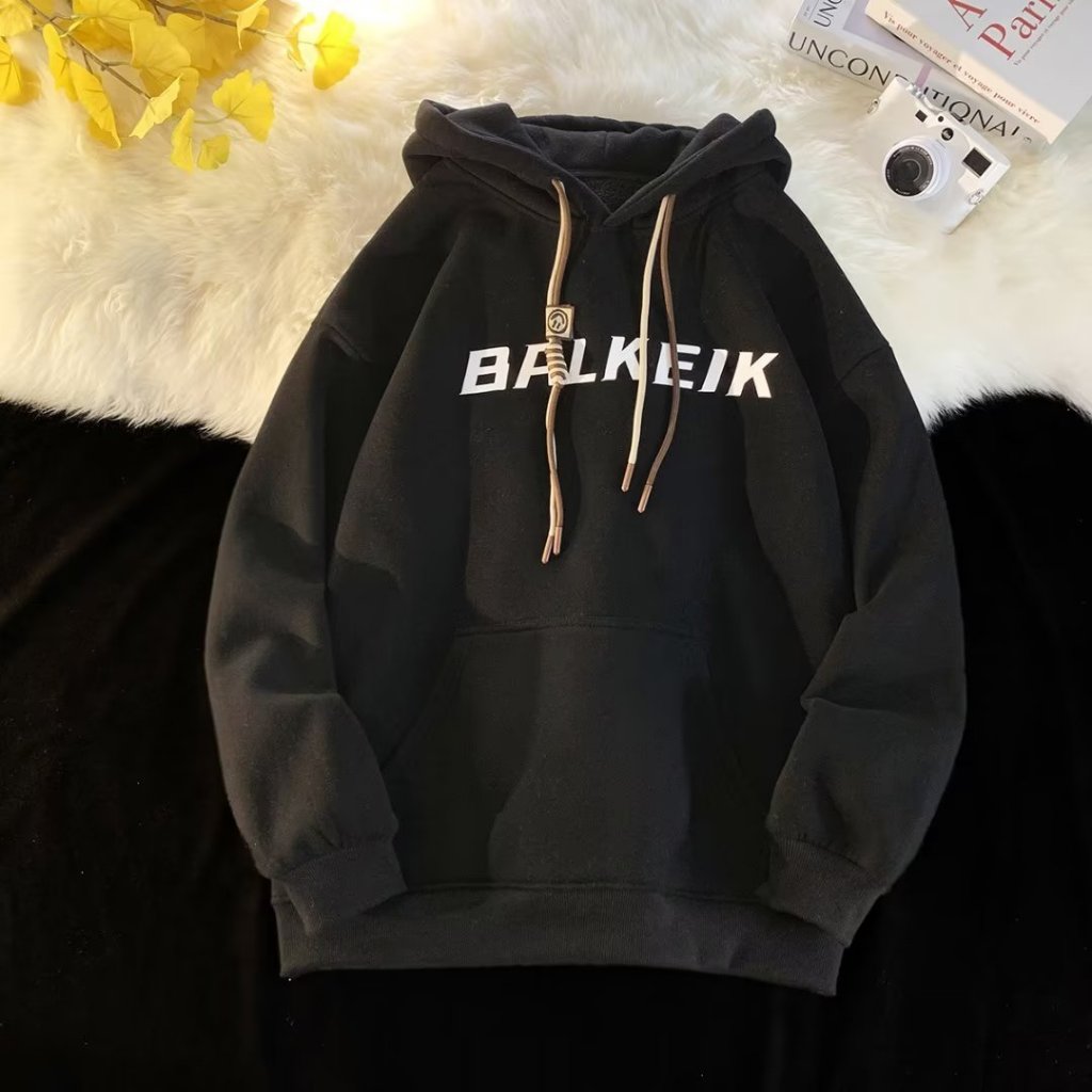 Áo Hoodie In Chữ Phong Cách retro Mỹ Size m-3xl