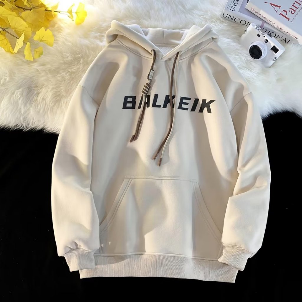 Áo Hoodie In Chữ Phong Cách retro Mỹ Size m-3xl