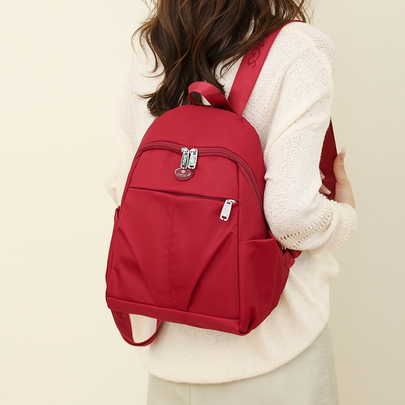 Ba Lô Vải oxford Màu Trơn Đơn Giản Thời Trang Cho Nữ