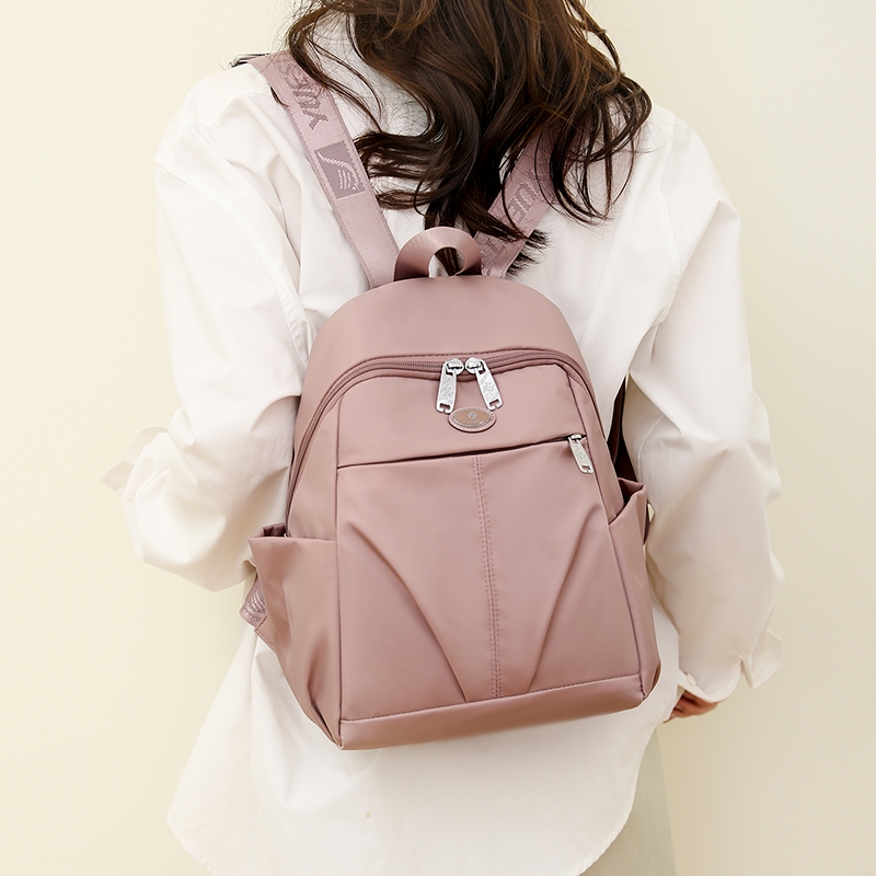 Ba Lô Vải oxford Màu Trơn Đơn Giản Thời Trang Cho Nữ