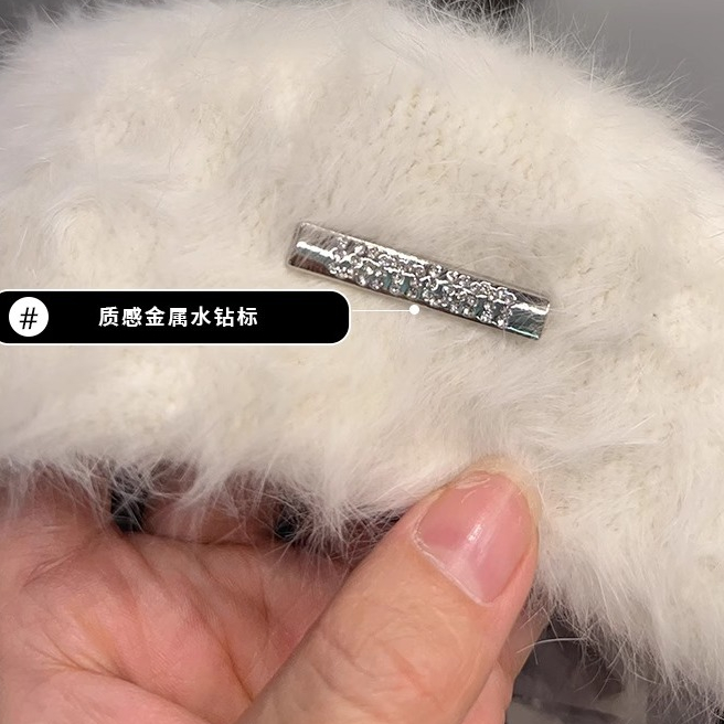 One Mũ beret Lông Thỏ Thời Trang Thu Đông Phong Cách Hàn Quốc Cho Nữ