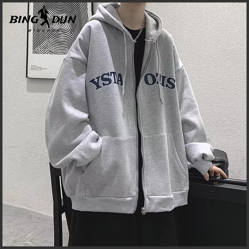 【M-5XL】Áo khoác hoodie nam nữ unisex form rộng thời trang simple in hình bigsize phong cách hàn quốc áo khoác hoodie dây kéo