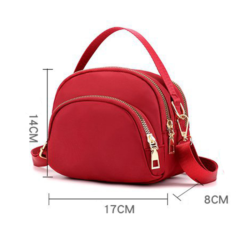 Túi Đeo Chéo mini Nhiều Ngăn Bằng Vải nylon Thời Trang Cho Nữ