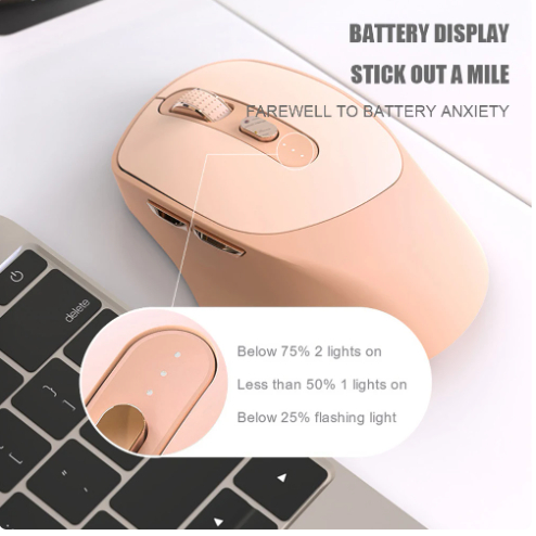 Chuột Không Dây 2023 new x7 bluetooth 2.4g 4000Dpi 6 Nút Bấm Dùng Để Chơi Game