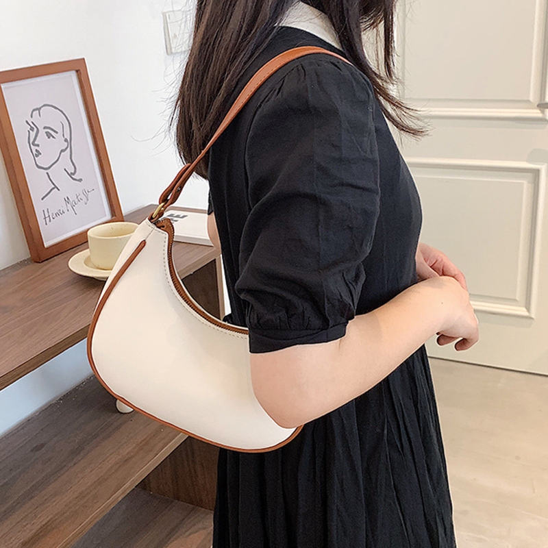 Yogodlns Túi Xách Da pu Đeo Vai Màu Trơn Cỡ Nhỏ Phong Cách retro Cho Nữ