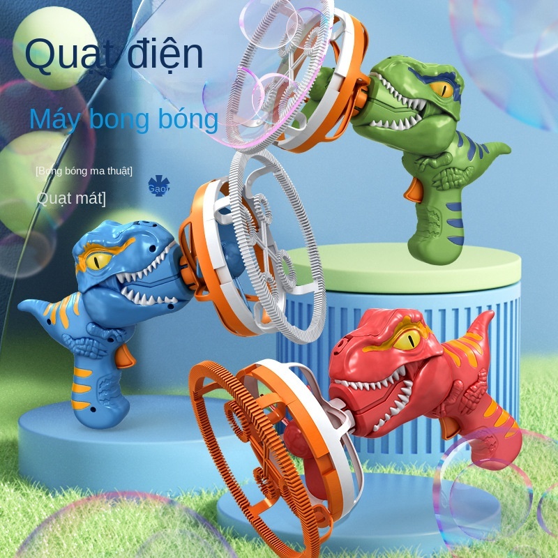 Máy Thổi Bong Bóng Tự Động Hình Khủng Long Dễ Thương