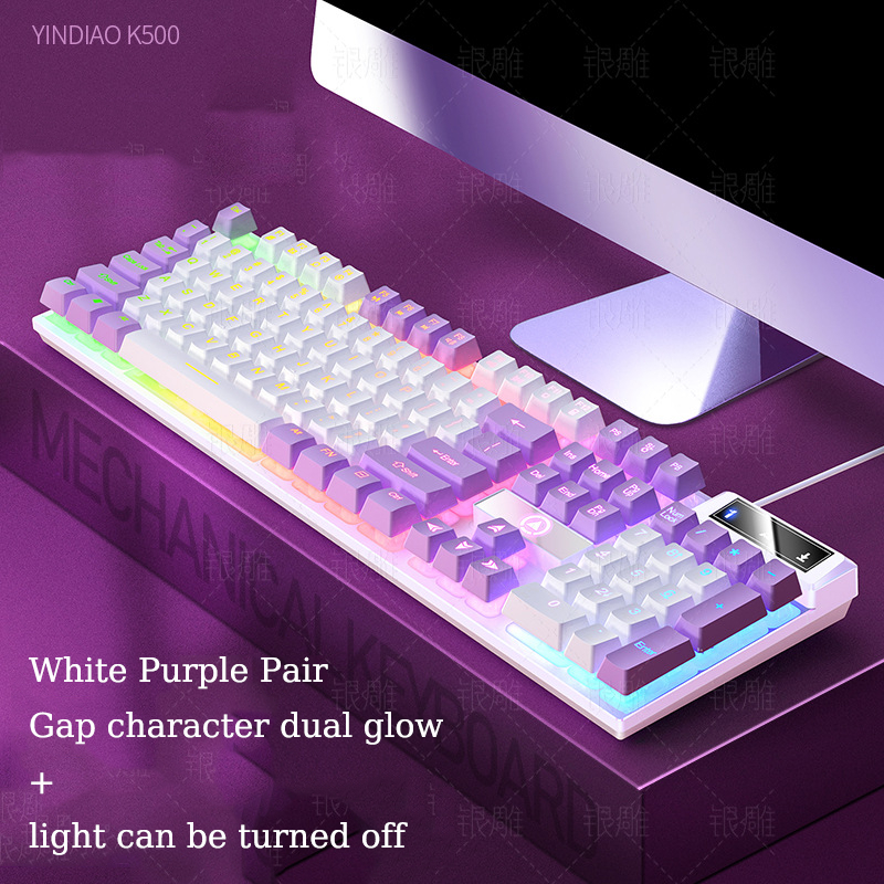 KANGJIA Bàn Phím Cơ Chơi game eagle k500 Màu Sắc Dạ Quang Độc Đáo