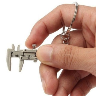 Móc Khóa Hình Kẹp Venier Màu Vàng / Bạc Cho Bạn Trai / Bạn Gái