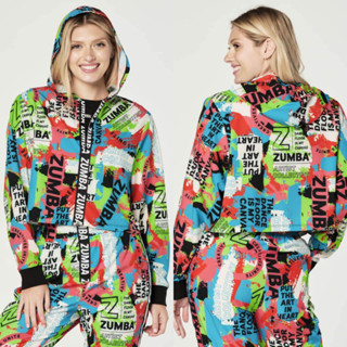 Áo Khoác crop Top Có Khóa Kéo zumba 0437 Hàng Mới Về