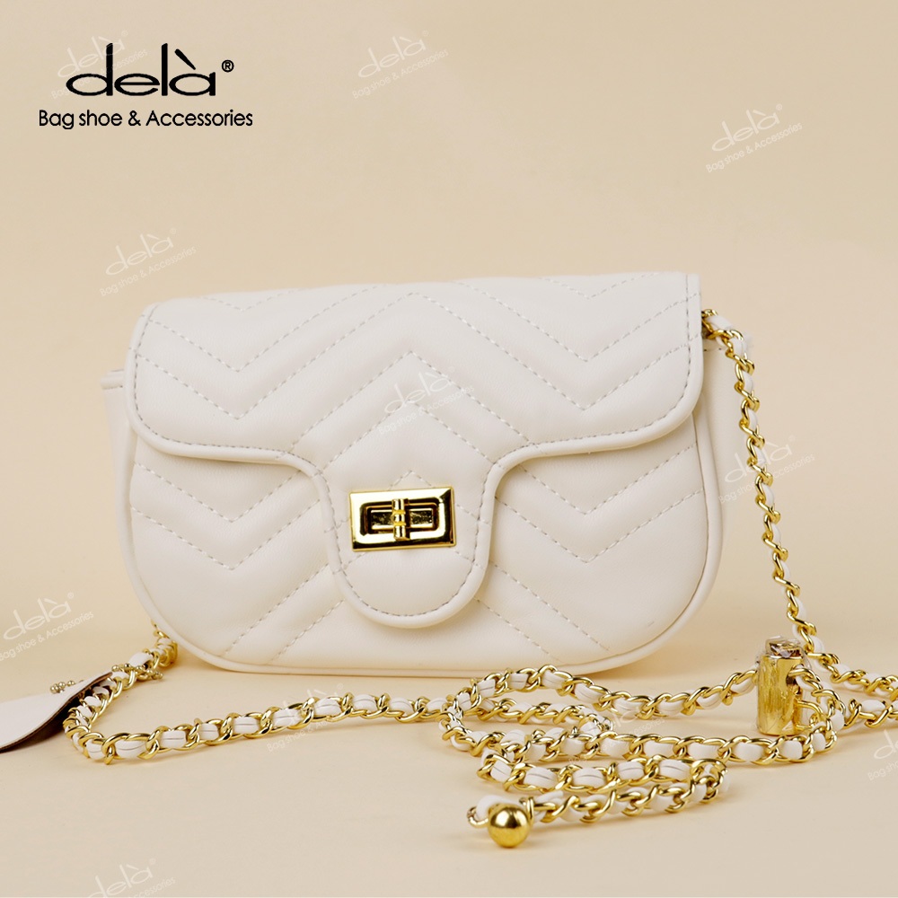 Dela Tất Cả Trận Đấu ins Túi Nữ Mùa Hè 2024 Mới Hợp Thời Trang Dây Xích Kim Cương Túi Nhỏ Hương Thơm Nhỏ Túi Vuông Túi Đeo Vai