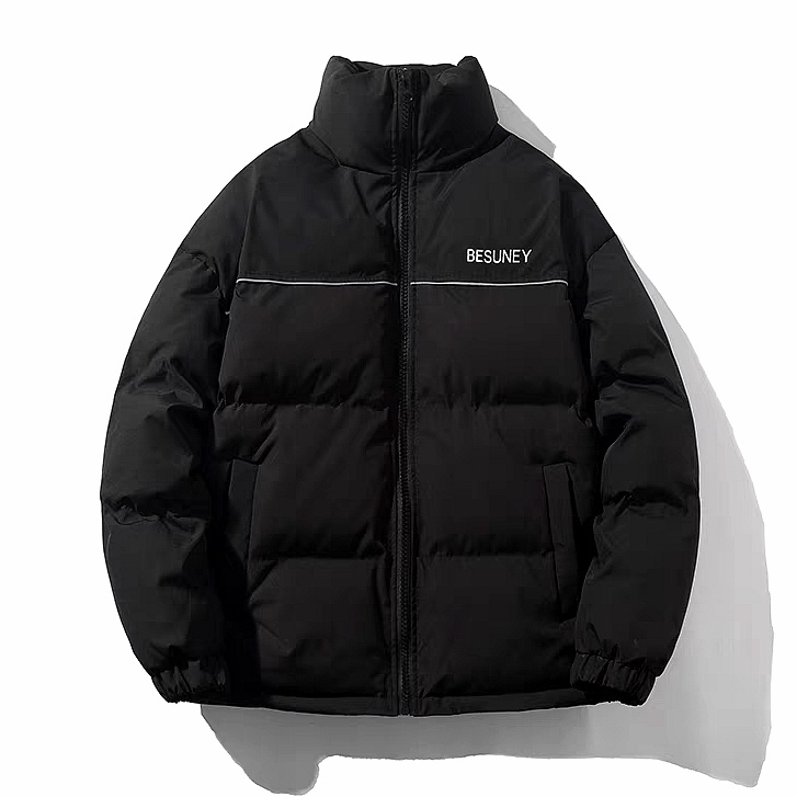Esea Áo Khoác cotton Dày Tay Dài Phong Cách hong kong Thiết Kế Đơn Giản Ấm Áp Thời Trang unisex