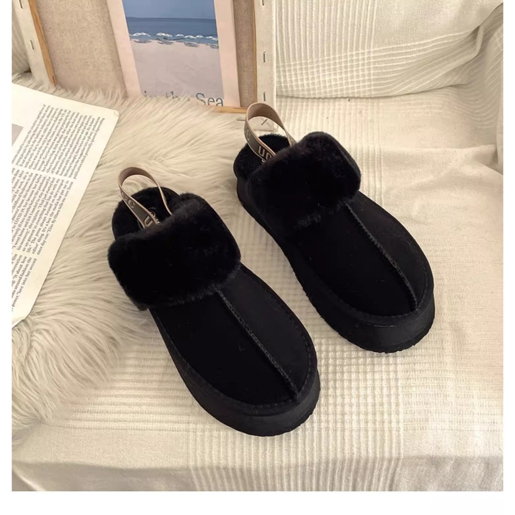 Dép Bông Đi Trong Nhà Đế Dày Chống Trượt Thời Trang Thu Đông Mới 2023