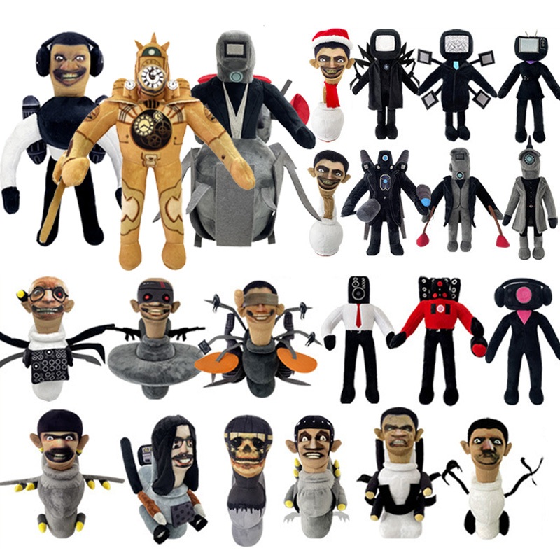 Skibidi Toilet Nhồi Bông Mềm 30cm Ngộ Nghĩnh Cho Bé