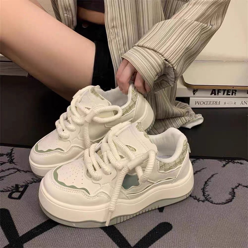 Giày Thể Thao Chống Trượt Thoáng Khí Thoải Mái Phong Cách Hàn Quốc Cho Nữ