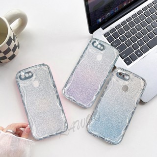 Ôp Điện Thoại tpu Dẻo Trong Suốt Lấp Lánh Màu gradient Chống Sốc Cho oppo a5s a7 f9 r15 a3s r17 c2 a1k