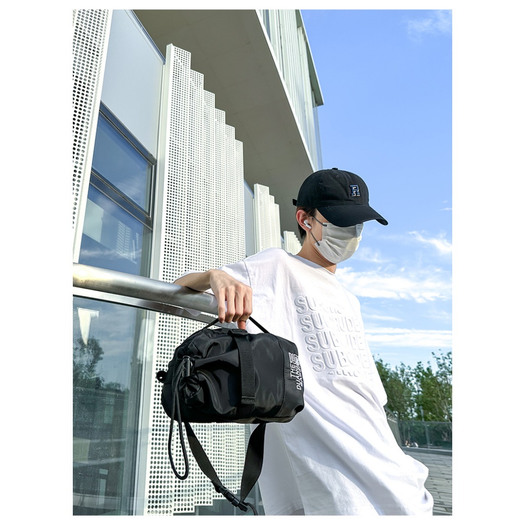 Guangluo Túi Đeo Chéo Ngực Dây Rút Phong Cách Hàn Quốc Cho Nam