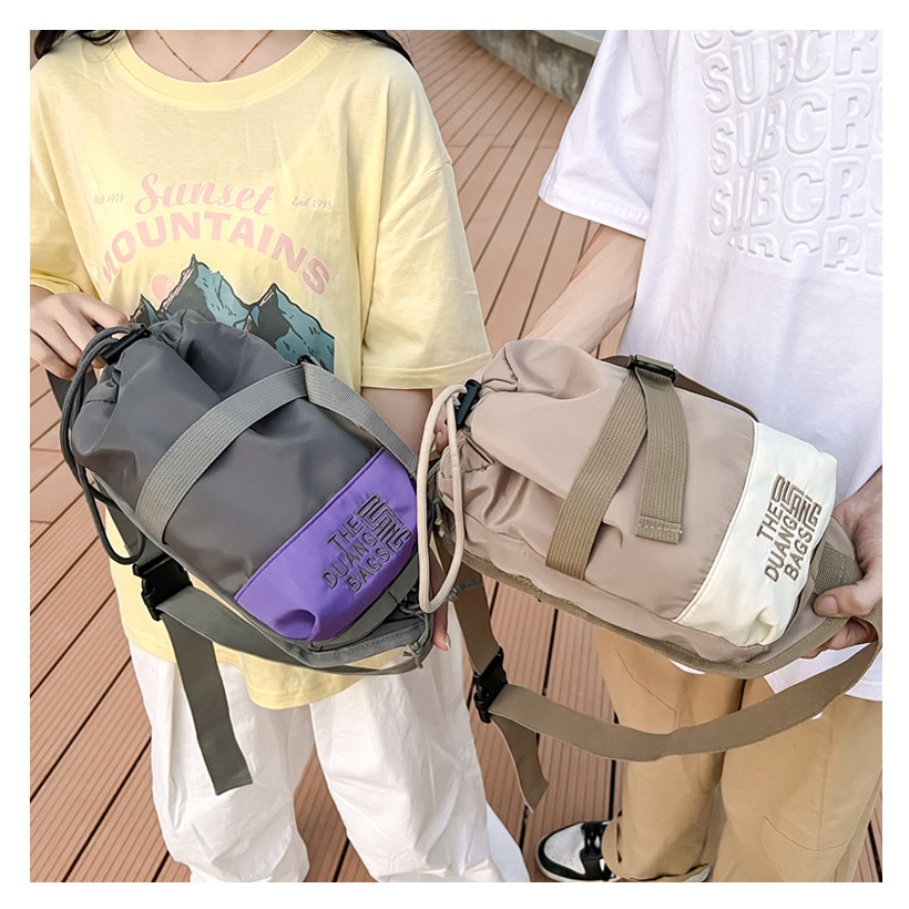Guangluo Túi Đeo Chéo Ngực Dây Rút Phong Cách Hàn Quốc Cho Nam