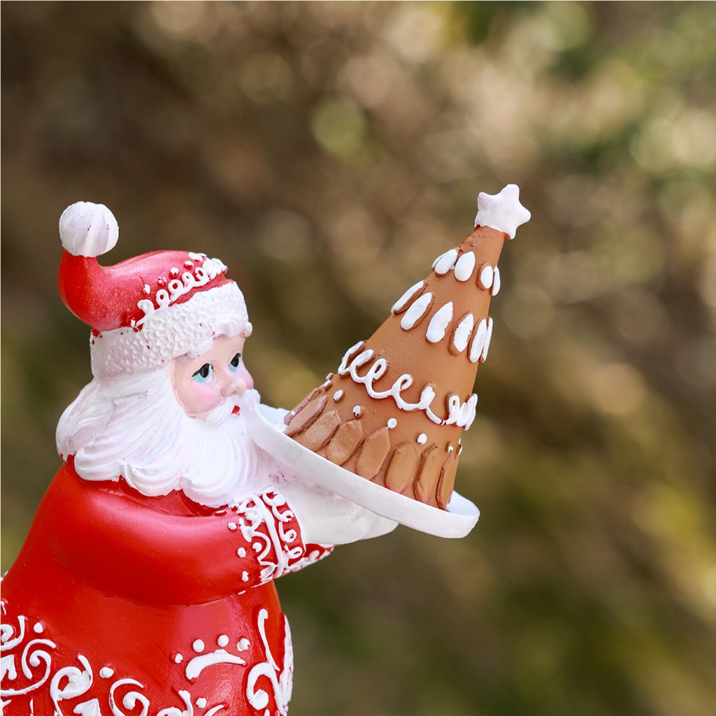 Tượng Ông Già Noel mr & mrs Mang Lại May Mắn Và Niềm Vui Giáng Sinh Bằng Nhựa resin resin Cho Gia Đình Bạn Bè