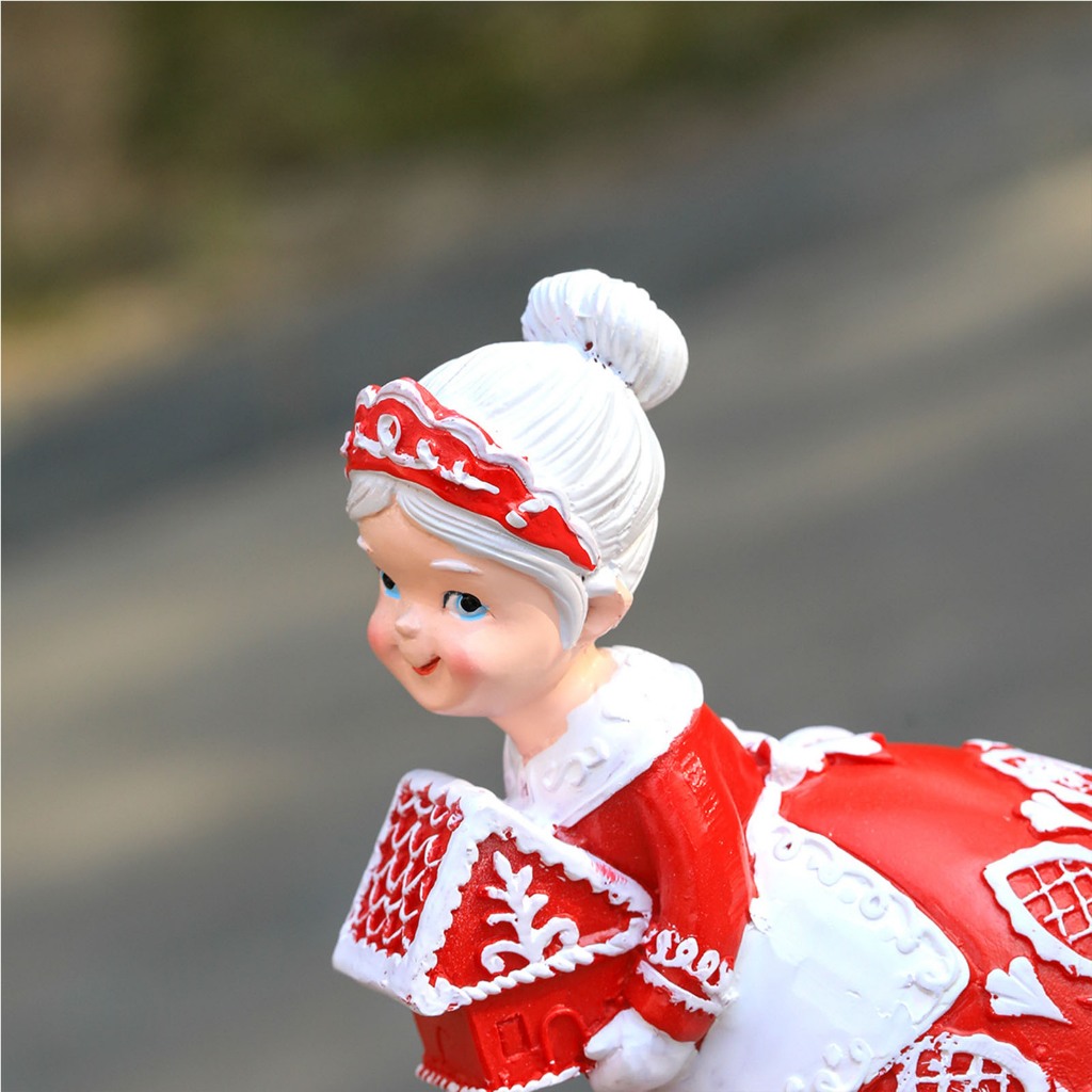 Tượng Ông Già Noel mr & mrs Mang Lại May Mắn Và Niềm Vui Giáng Sinh Bằng Nhựa resin resin Cho Gia Đình Bạn Bè