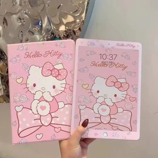 Bao da máy tính bảng nắp gập in hình Hello Kitty Melody hoạt hình cho ipad 5 6 7 9.7 10.2 10.5 Air2/3 Pro Mini1/2/3/4/5