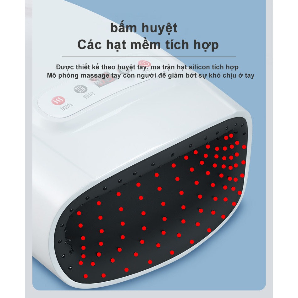 TAIPULING Máy massage tay Máy massage bấm huyệt ngón tay không dây hoạt động bằng áp suất không khí và nén nhiệt