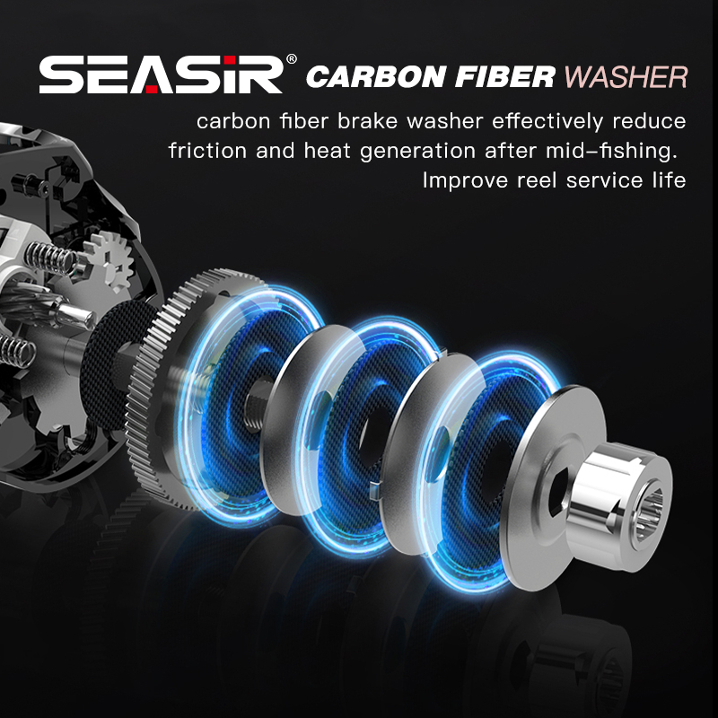 Seasir Máy Câu Cá m1 135g 10 + 1 bb 7.6: 1 Chất Lượng Cao