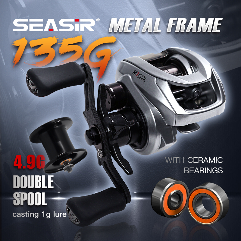 Seasir Máy Câu Cá m1 135g 10 + 1 bb 7.6: 1 Chất Lượng Cao