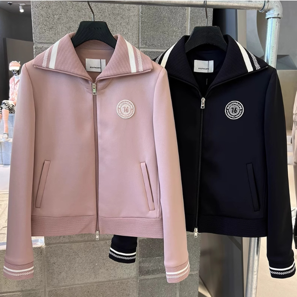 Áo Khoác Bóng Chày Ngắn Có Dây Kéo Màu Trơn Mẫu Mới 2023 Phong Cách Hàn Quốc Thời Trang Thu Đông Dành Cho Bạn Nữ