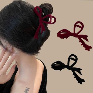 Js- kẹp tóc hình nơ / cá mập đơn giản chất lượng cao cho nữ
