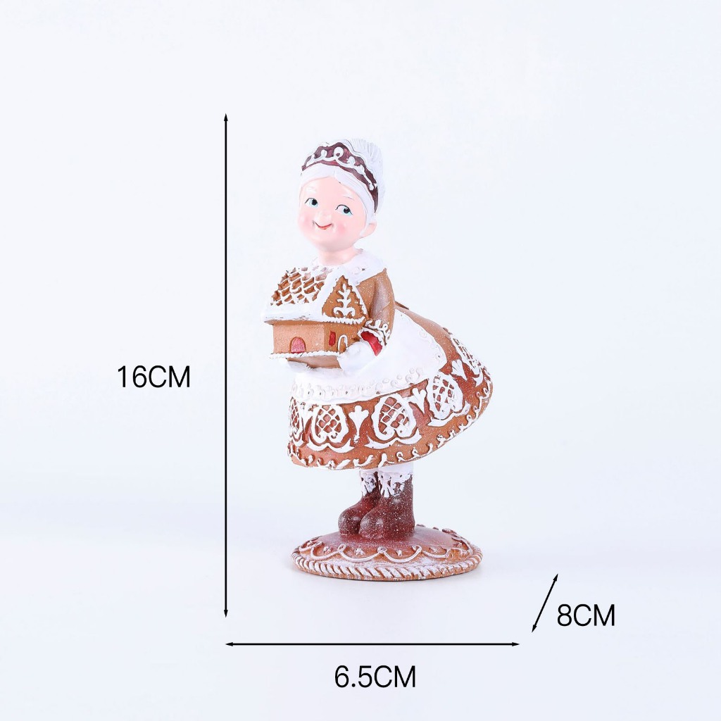 Tượng Ông Già Noel mr & mrs Mang Lại May Mắn Và Niềm Vui Giáng Sinh Bằng Nhựa resin resin Cho Gia Đình Bạn Bè