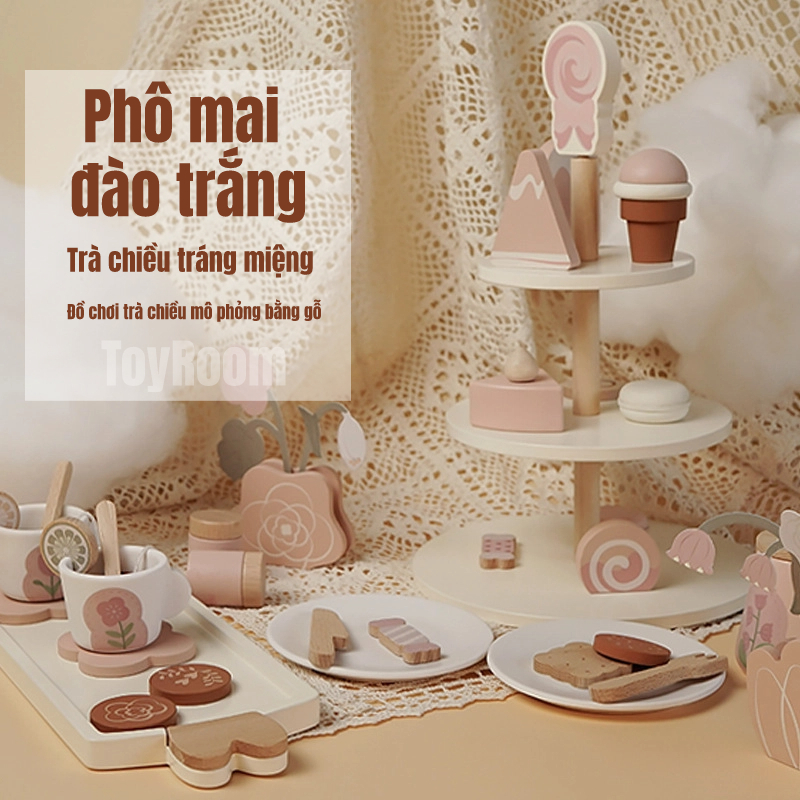 Có thể bán buôn Giả Vờ Chơi Bộ Trà Đồ Tinh Tế Mỹ Xuất Hiện Bên Chanh Lát Túi Cho Bé Gái ToyRoom Hàng giao ngay