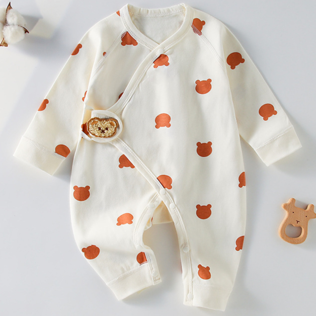 Dễ thương dài-tay áo bông Áo liền quần cho bé