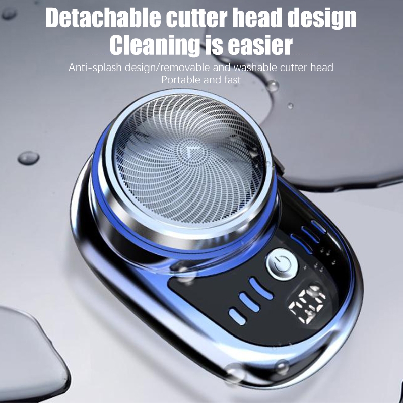 Máy Cạo Râu mini Không Dây Chống Thấm Nước Có Màn Hình Hiển Thị Kỹ Thuật Số Cho Nam