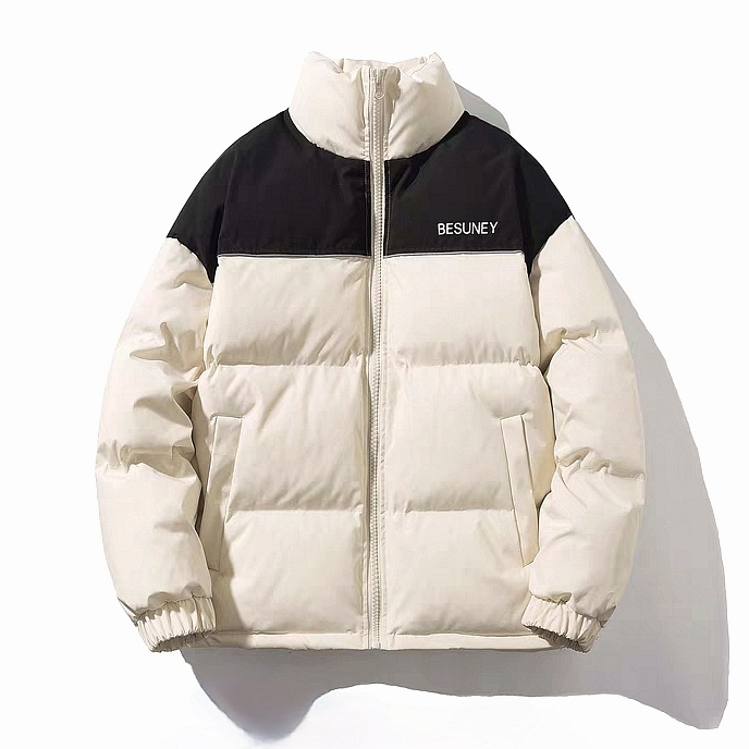 Esea Áo Khoác cotton Dày Tay Dài Phong Cách hong kong Thiết Kế Đơn Giản Ấm Áp Thời Trang unisex