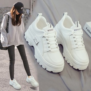 Giày Thể Thao nữ sneaker trắng giày chạy bộ đi học đế độn Da pu Đế Dày Thời Trang Cho Nữ nam 2024 phong cách mới