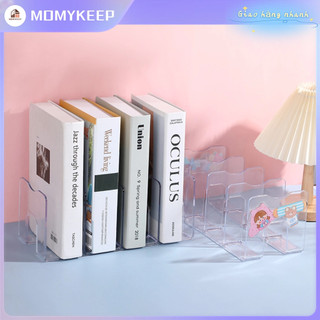 Giá Sách Để Bàn Bookend Chất Liệu Acrylic Morandi Màu Trong Suốt Sách Học Sinh Giá Đựng Đồ Văn Phòng Văn Phòng Phẩm