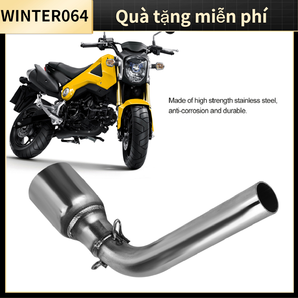 Ống Xả Xe Máy MidPipe Trung Liên Kết Nối Bộ Chuyển Đổi Cho MSX125 20132015 Winter064