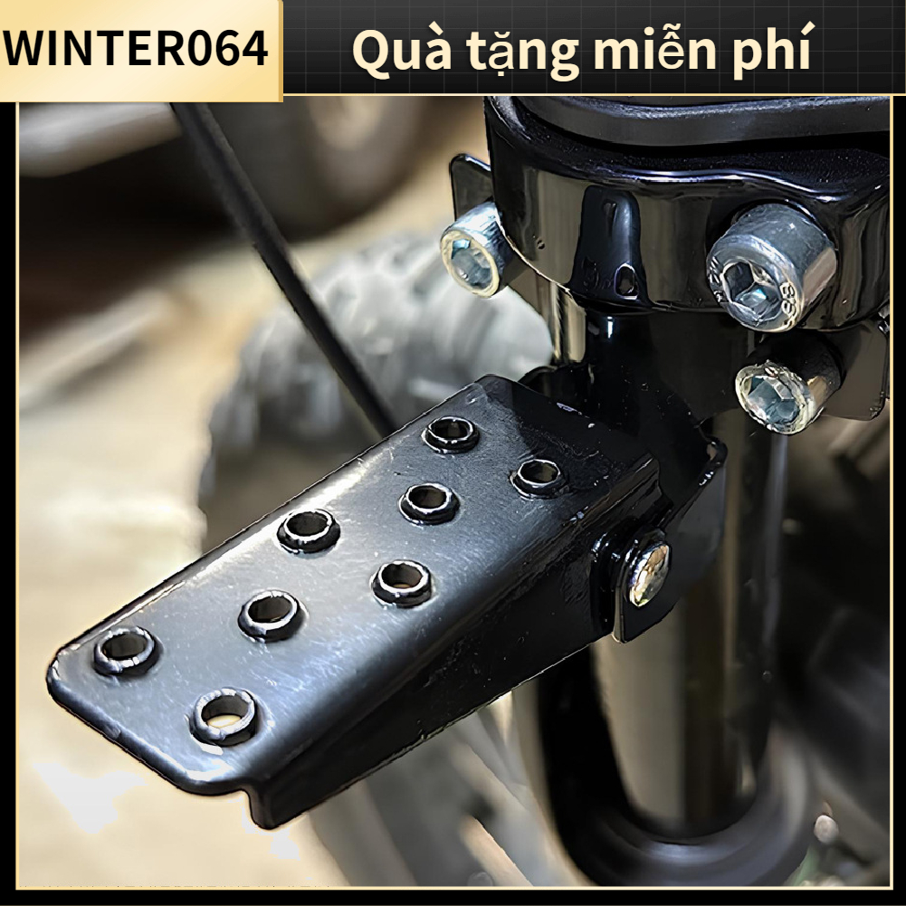 Màu đen thời trang bằng kim loại Xe máy Khung xe Chốt chân Bàn đạp Winter064
