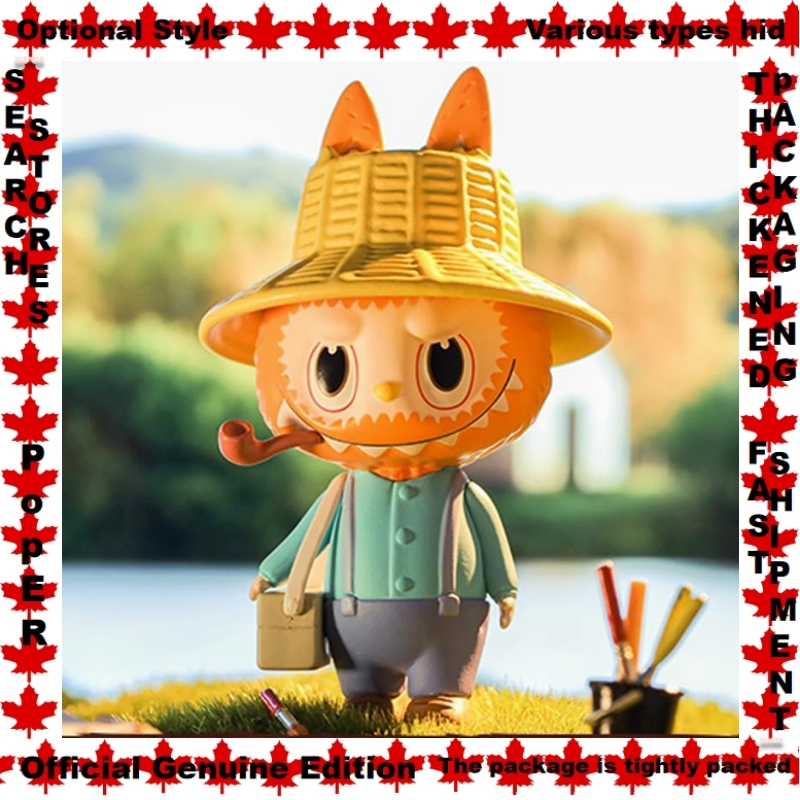 Optional Styles Van Gogh Labubu POPMART The Monsters Art Series Doll Garage Kit Blind box Discus Thrower The Son of Man Little Dancer Mona Lisa The Thinker David The Fifer Scream Femme Au Chapeau Buste The Actor Girl With a Pearl Earring