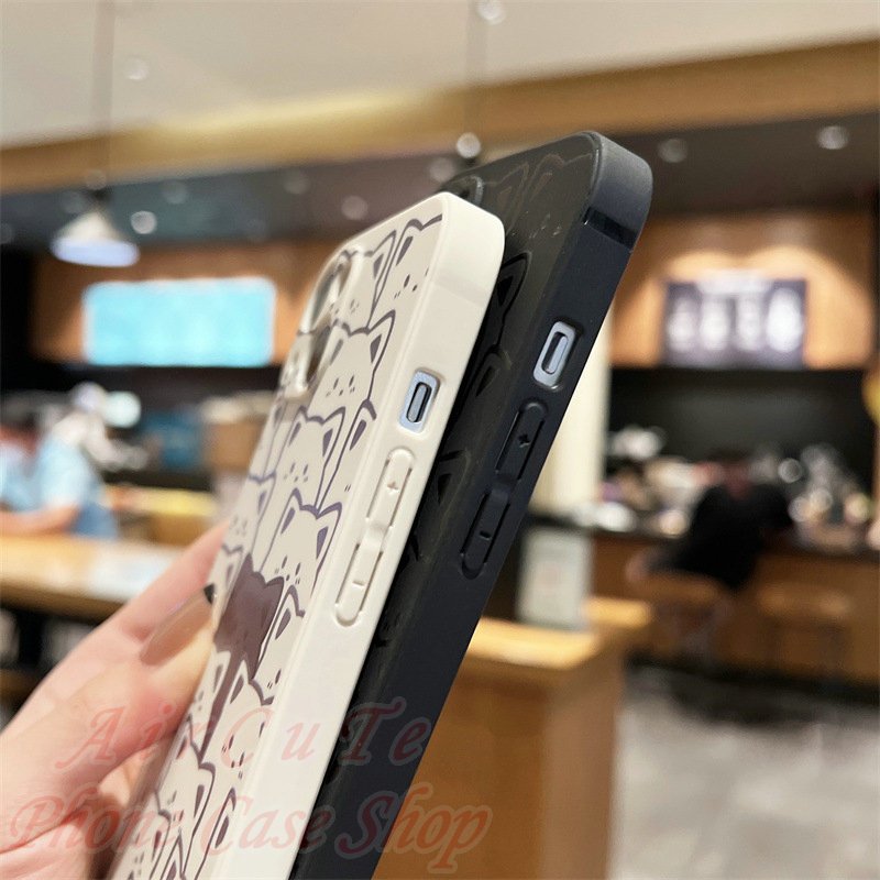 Ốp lưng OPPO F11 Pro F9 F7 F5 F1s Reno 10 8 8T 8Z 7 7Z 6 6Z 5 4 2F 4G 5G Reno10 Reno8 T Z Reno8Z Reno8T Reno7 Reno7Z Reno6 Reno6Z Reno5 Reno4 Reno2 F Reno2F 4G 5G Square Frame Protect Camera Hidden Cat Soft Case