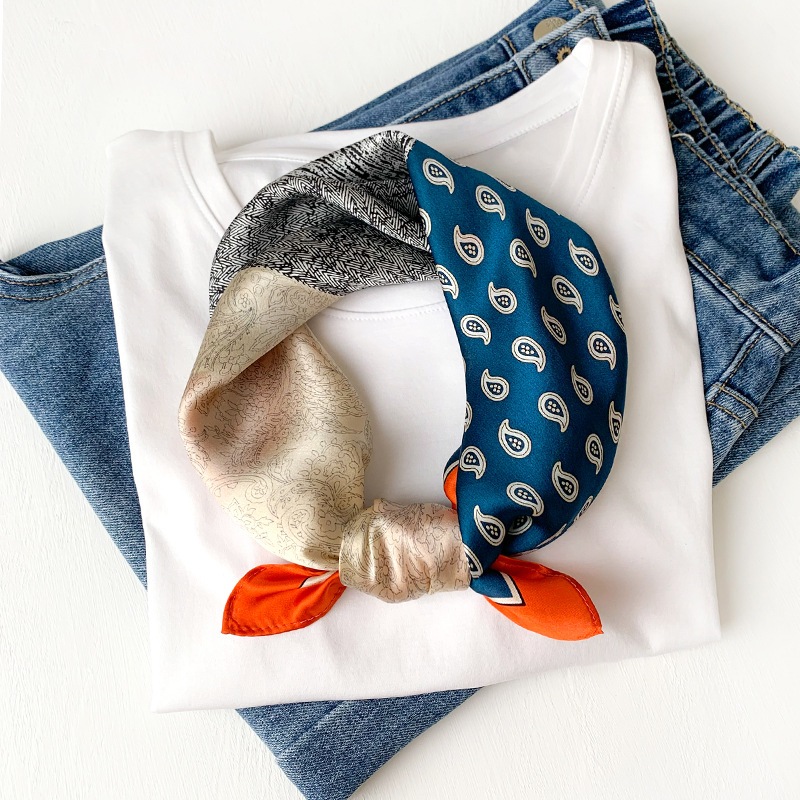 Thời Trang Khăn Choàng Cổ Vuông 70cm