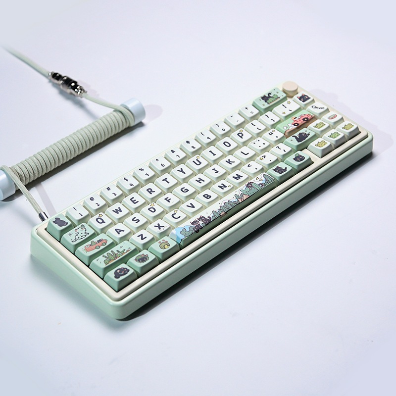 Bàn Phím Cơ 138 Phím mda In Hình Mèo Xinh Xắn