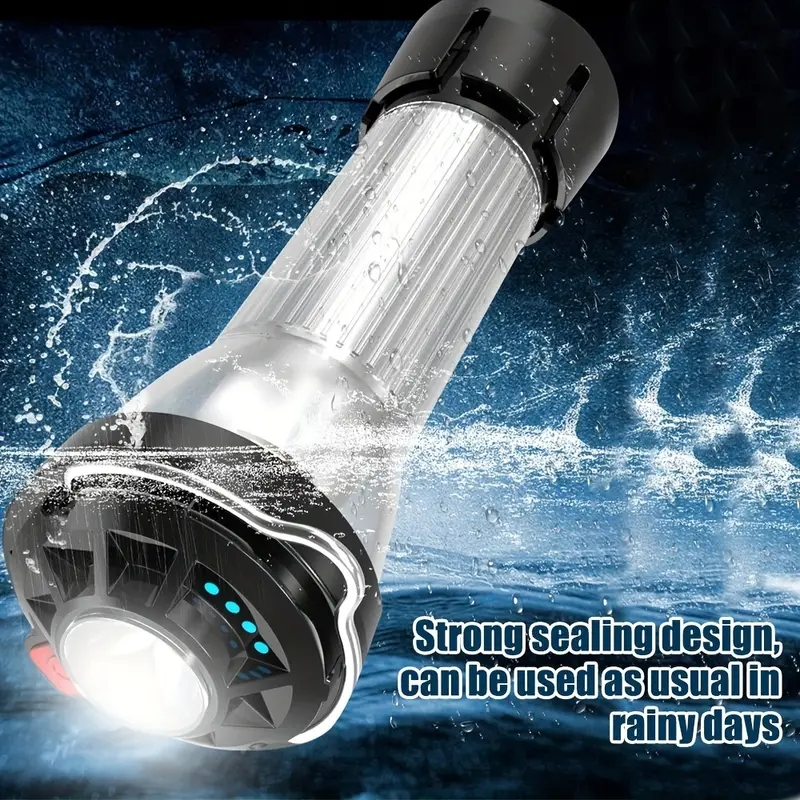 Đèn led Cắm Trại Sạc usb 4 Chế Độ Sáng Chống Thấm Nước