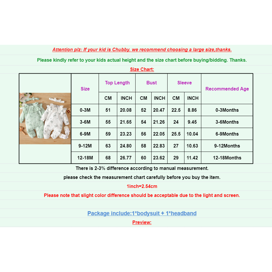 Bộ đồ MIKRDOO gồm áo liền quần tay dài họa tiết hoa và băng đô thời trang dành cho trẻ em