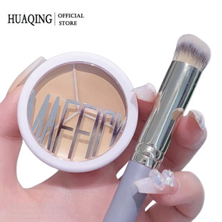 Kem che khuyết điểm HUAQING ba màu che phủ mụn và quầng thâm mắt